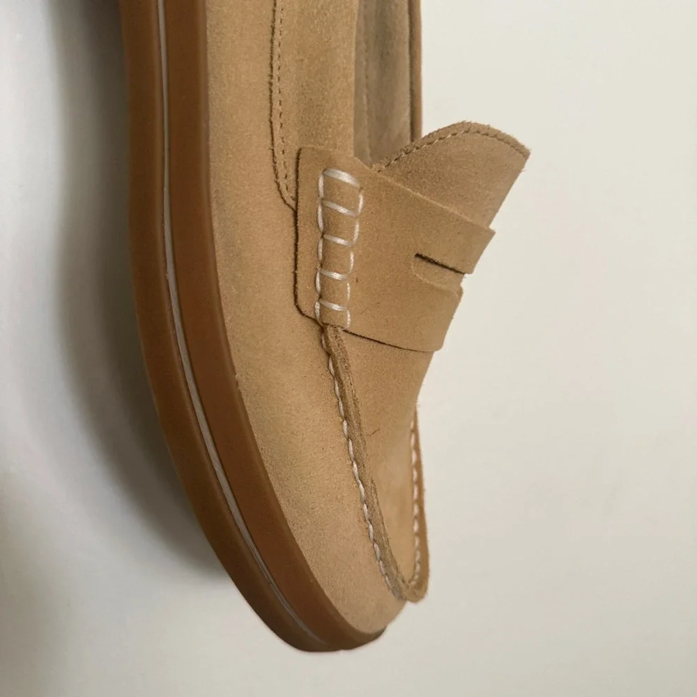 Cole Haan Pinch Classic Tan Nubuck Suede Penny Loafers Men 9 C27941 Casual